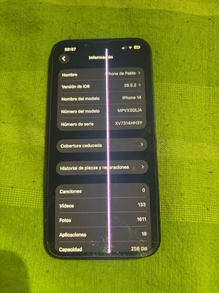 iPhone 14 256GB Negro medianoche