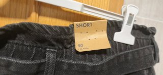 Shorts vaqueros negros Kiabi Talla 50