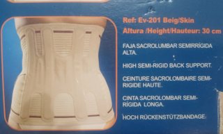 Faja Lumbar Orliman Evotec EV-201 Talla 9