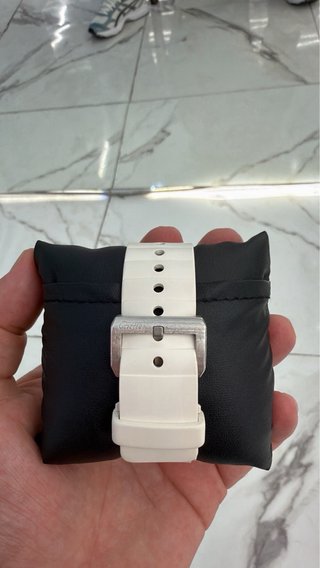 Cartier Santos 100 Ref:2878 Goma Blanca