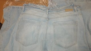 Pantalón ancho vaquero mujer