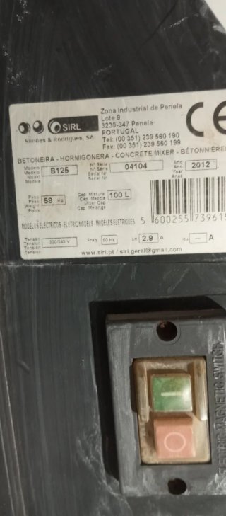 Hormigonera eléctrica de100litros