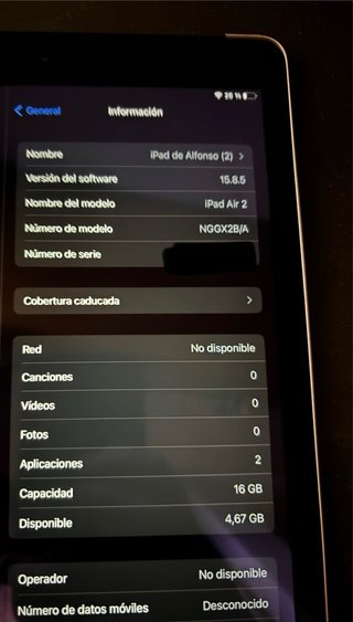 iPad Air 2 16GB Wi-Fi Plata