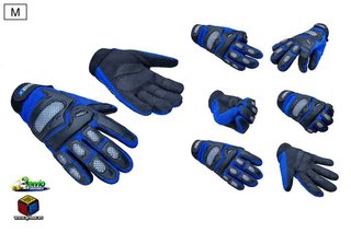 Guantes T-M De Moto Garibaldi Azul