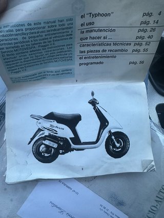 Piaggio TYPHOON 1995 HISTORICA 1542 kilometos