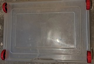 Scatola portaoggetti rossa 80x60