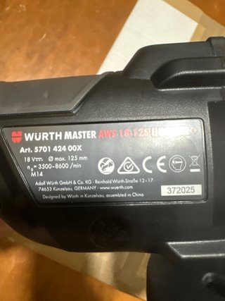 Smerigliatrice Wurth 18V E-Power