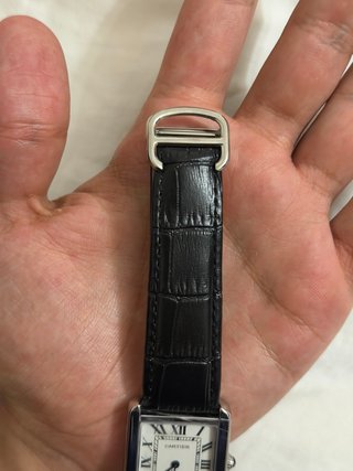 Reloj Cartier Tank Negro/Plata