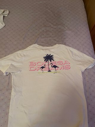 Camiseta Pull&Bear Flamingo Estampado