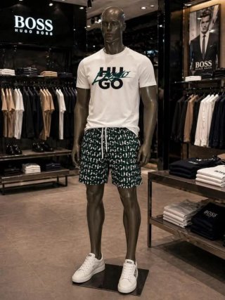 Conjunto Deportivo BOSS Verde y Blanco