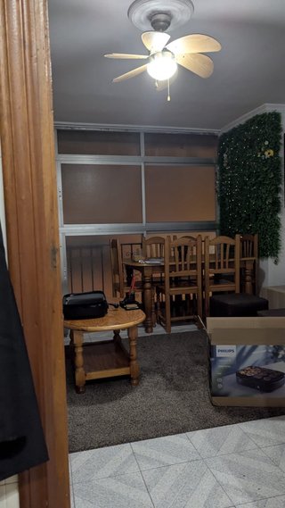Mesa comedor 6 sillas y mesa centro madera