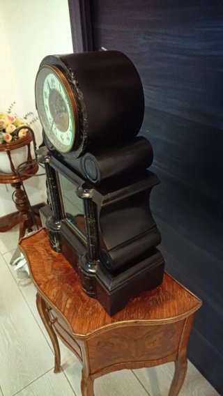 Reloj Notario Napoleón III Mármol y Bronce