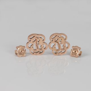Pendientes Tous de plata con baño de oro rosa 18k