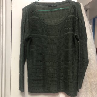 Jersey verde oliva tejido