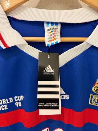 Camiseta Retro Francia 98 Zidane 10 Talla XL