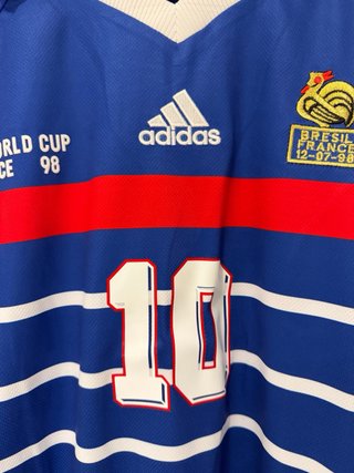 Camiseta Retro Francia 98 Zidane 10 Talla XL
