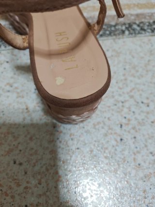 Sandalias LA PUSH Mujer Marrón Dorado