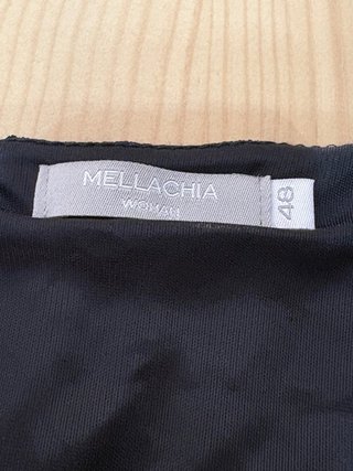 Vestido negro volantes talla 48, como nuevo.
