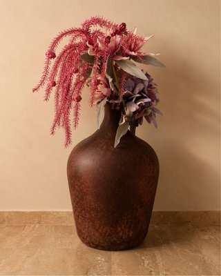 Jarrón de suelo grande 90cm con flores