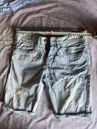2 Pull&Bear Pantalones Cortos Vaqueros Azules