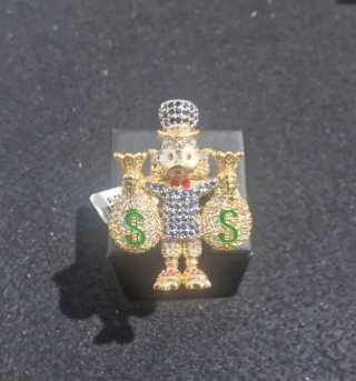 Anillo Sello Oro 18kt Tío Gilito
