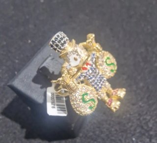 Anillo Sello Oro 18kt Tío Gilito