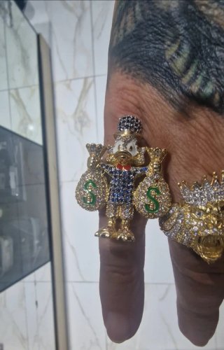 Anillo Sello Oro 18kt Tío Gilito