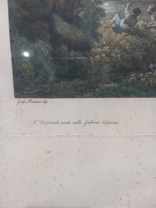 Quadro con cornice dorata