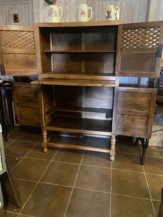 Mueble Alacena Antiguo Madera Tallada