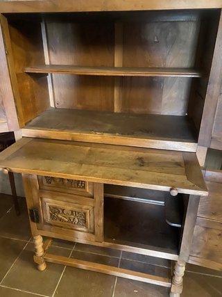 Mueble Alacena Antiguo Madera Tallada
