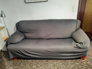 2 Fundas de Sofá Gris
