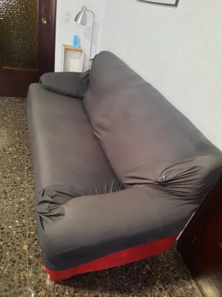 2 Fundas de Sofá Gris