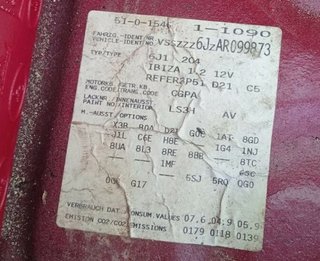 Seat 337657 asiento delantero derecho ibiza sc