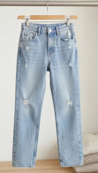 Pantalón vaquero desgastado