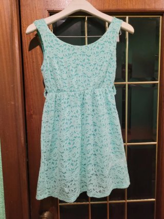 Vestido Encaje Mujer Turquesa Inside Talla XS
