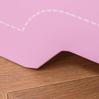 Cama para Niños con Bordes Elevados de Madera para Habitación Infantil, Cuna para Niños de 3-6 Años, 143X73X60Cm, Rosa