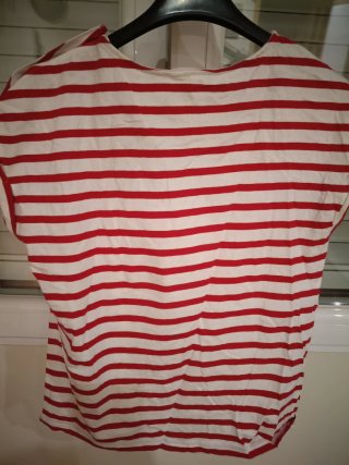 Camiseta Springfield rayas roja y blanca