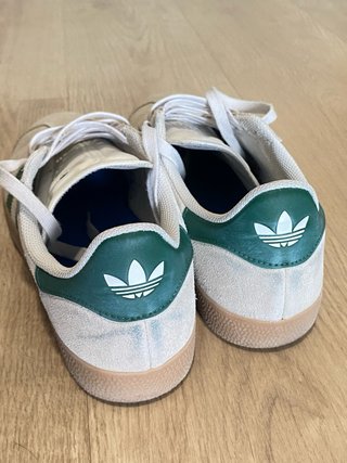 Adidas original Gazelle Blancas y Verdes