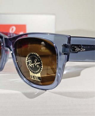 Occhiali Ray Ban Mega Wayfarer Blu Trasparent