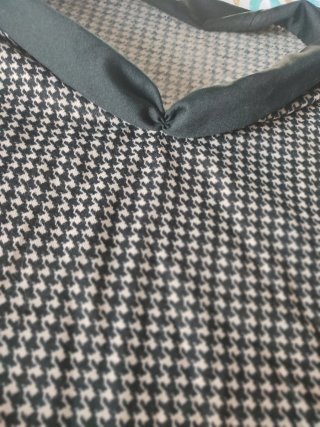 Vestido estampado pata de gallo