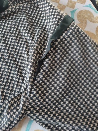 Vestido estampado pata de gallo