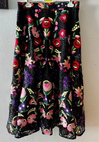Conjunto Rocio Osorno Negro Flores