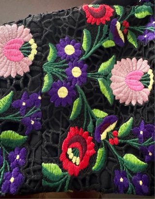 Conjunto Rocio Osorno Negro Flores