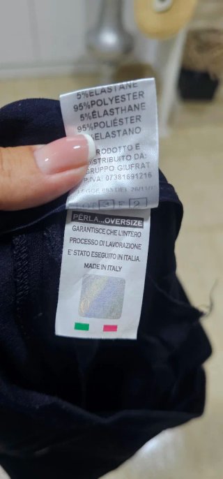 Pantalón Përla..Oversize azul marino