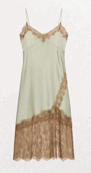 Vestido lencero Zara encaje ZW COLLECTION