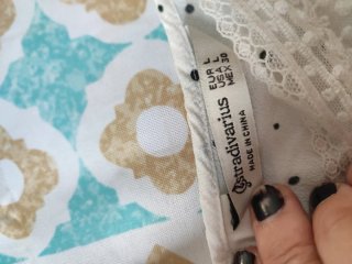 Top lencero Stradivarius lunares talla L