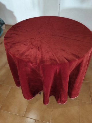 Falda Camilla Terciopelo Rojo