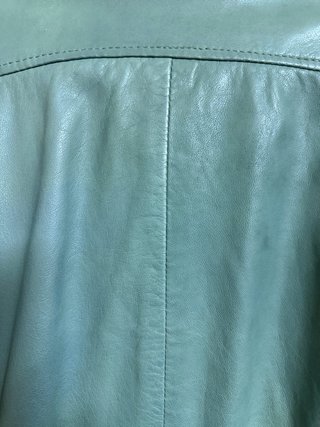 Cazadora Piel Verde Talla L