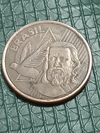 Moneda Brasil 5 Centavos 2011 Tiradentes