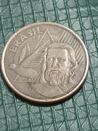 Moneda Brasil 5 Centavos 2011 Tiradentes
